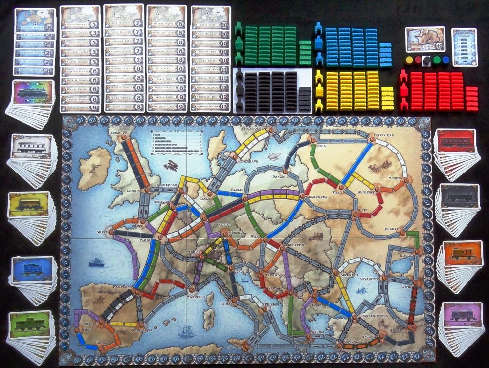 Zug um Zug Europe  (2-5) board game collectible [Barcode 824968717622] - Main Image 3