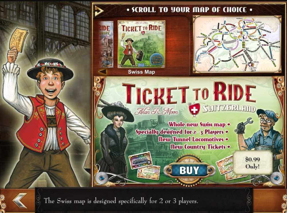 Ticket To Ride: Switzerland  (2-3) board game collectible [Barcode 824968717776] - Main Image 3