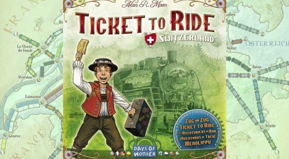 Ticket To Ride: Switzerland  (2-3) board game collectible [Barcode 824968717776] - Main Image 4