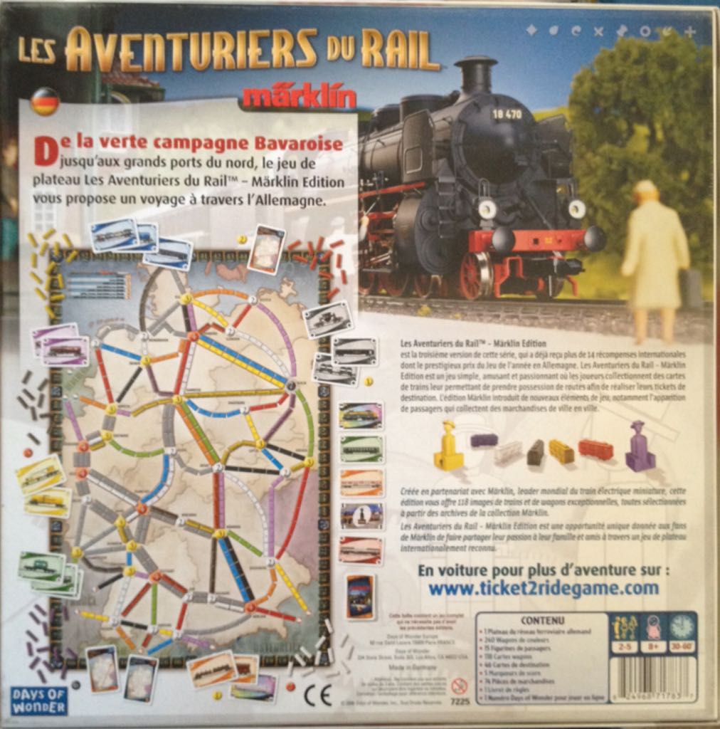 Les Aventuriers du Rail - Märklin  (2-5) board game collectible [Barcode 824968717837] - Main Image 2