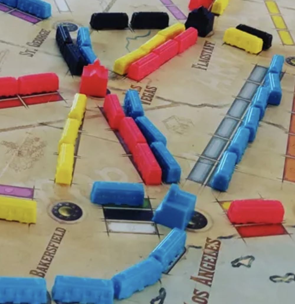 Ticket to Ride: Map 6- France + Old West  (2-6) board game collectible [Barcode 824968721285] - Main Image 2
