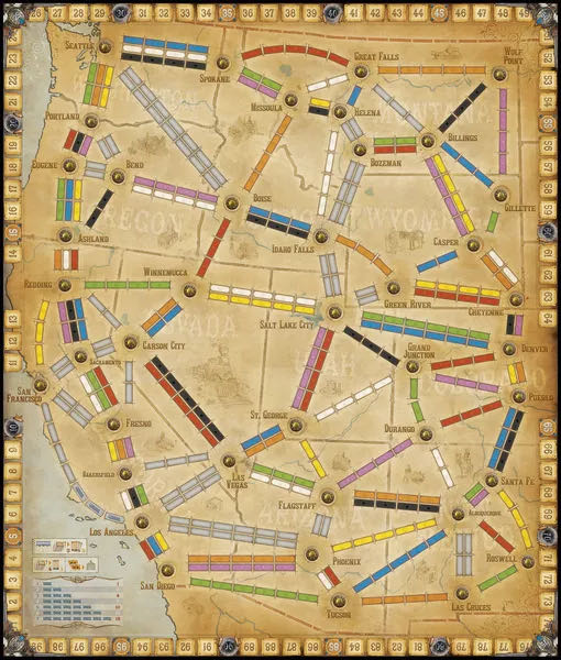 Ticket to Ride: Map 6- France + Old West  (2-6) board game collectible [Barcode 824968721285] - Main Image 4