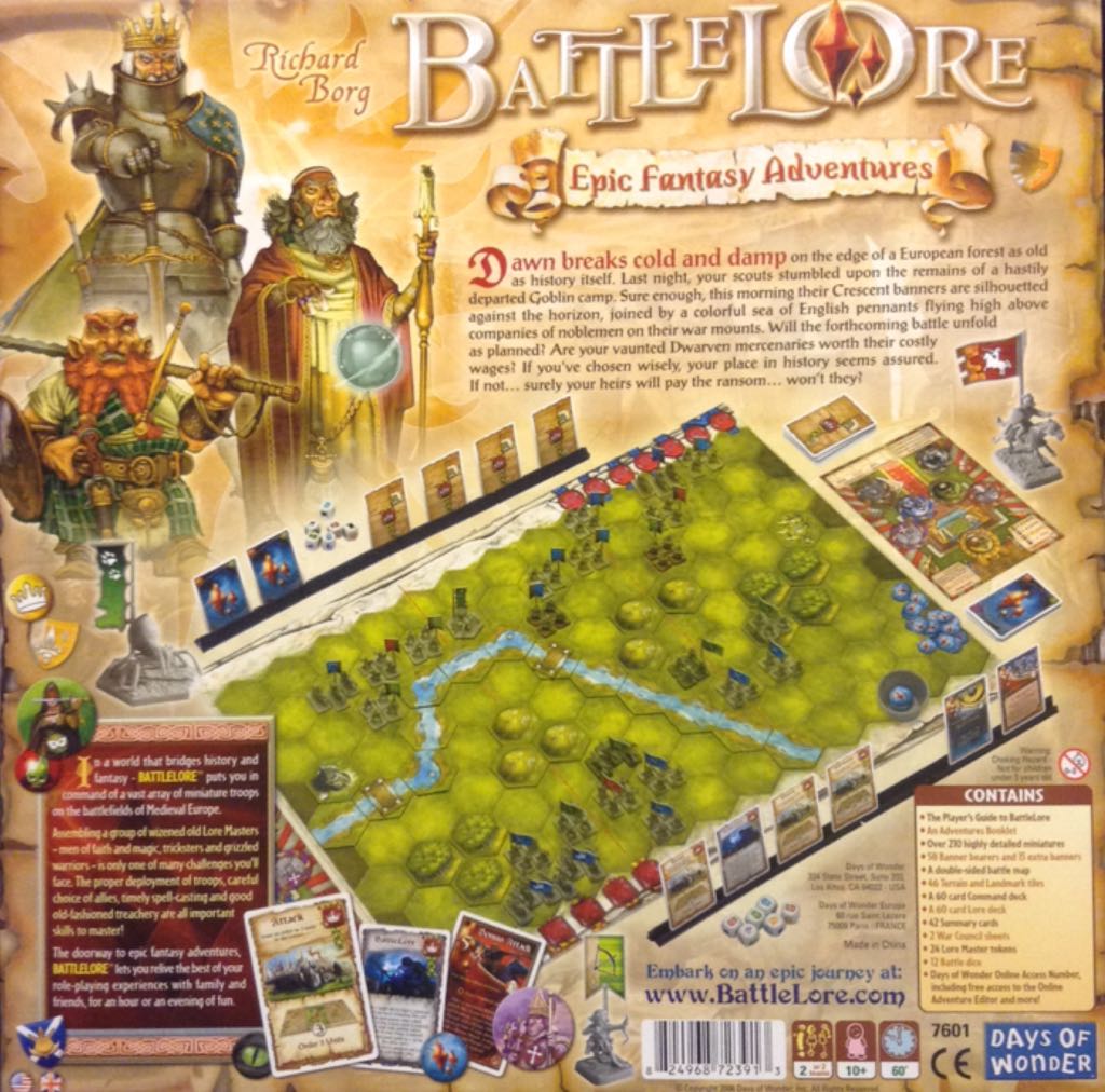 Battle Lore  (2 or 4) board game collectible [Barcode 824968723913] - Main Image 2