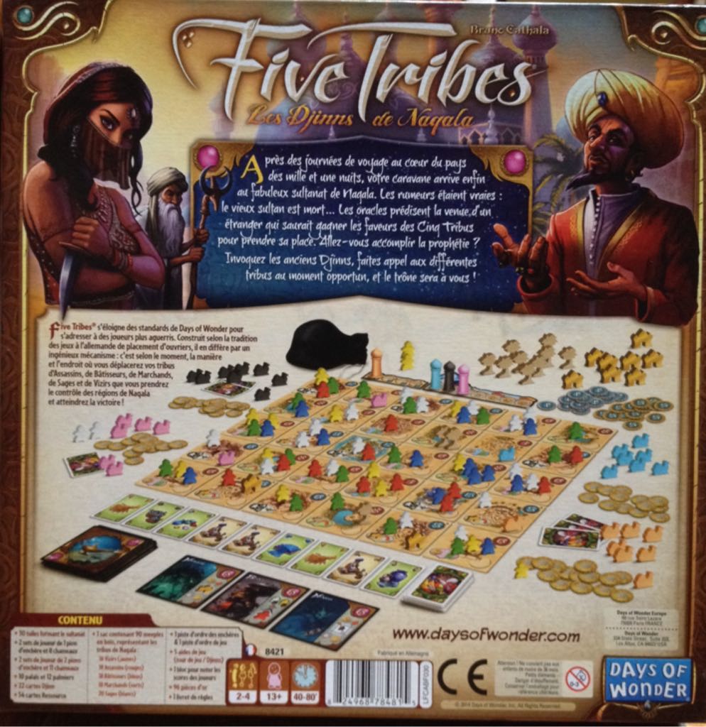 Five Tribes  (2-4) board game collectible [Barcode 824968784815] - Main Image 2