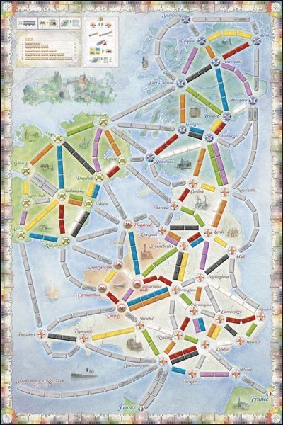 Ticket To Ride: United Kingdom + Pennsylvania  (2-5) board game collectible [Barcode 824968817773] - Main Image 3