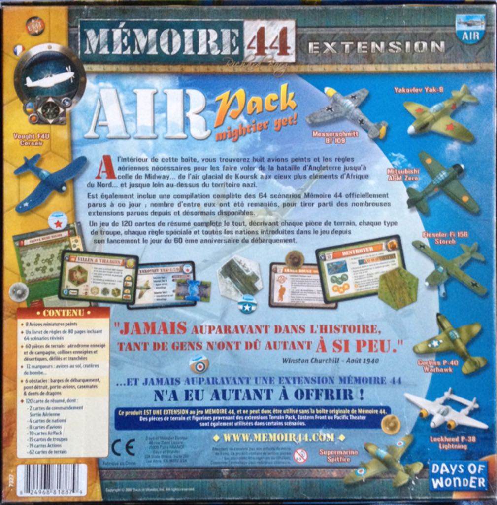 Mémoire 44 Air Pack  board game collectible [Barcode 824968818879] - Main Image 2