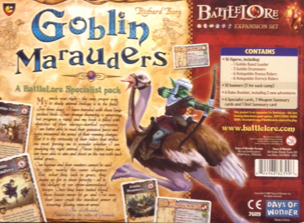 BattleLore: Goblin Marauders  (2 or 4) board game collectible [Barcode 824968823996] - Main Image 2