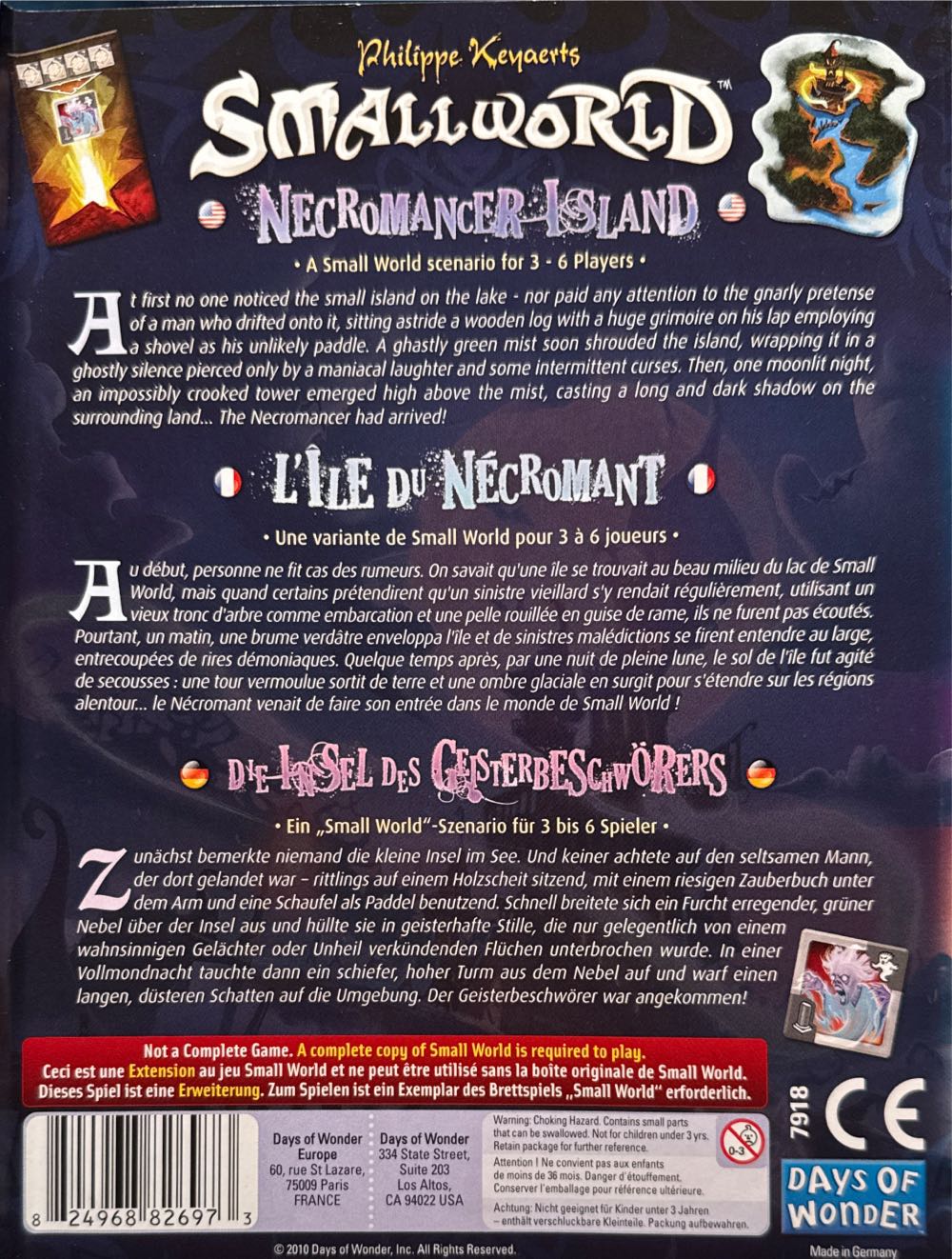 SmallWorld: Necromancer Island  (3-6) board game collectible [Barcode 824968826973] - Main Image 2