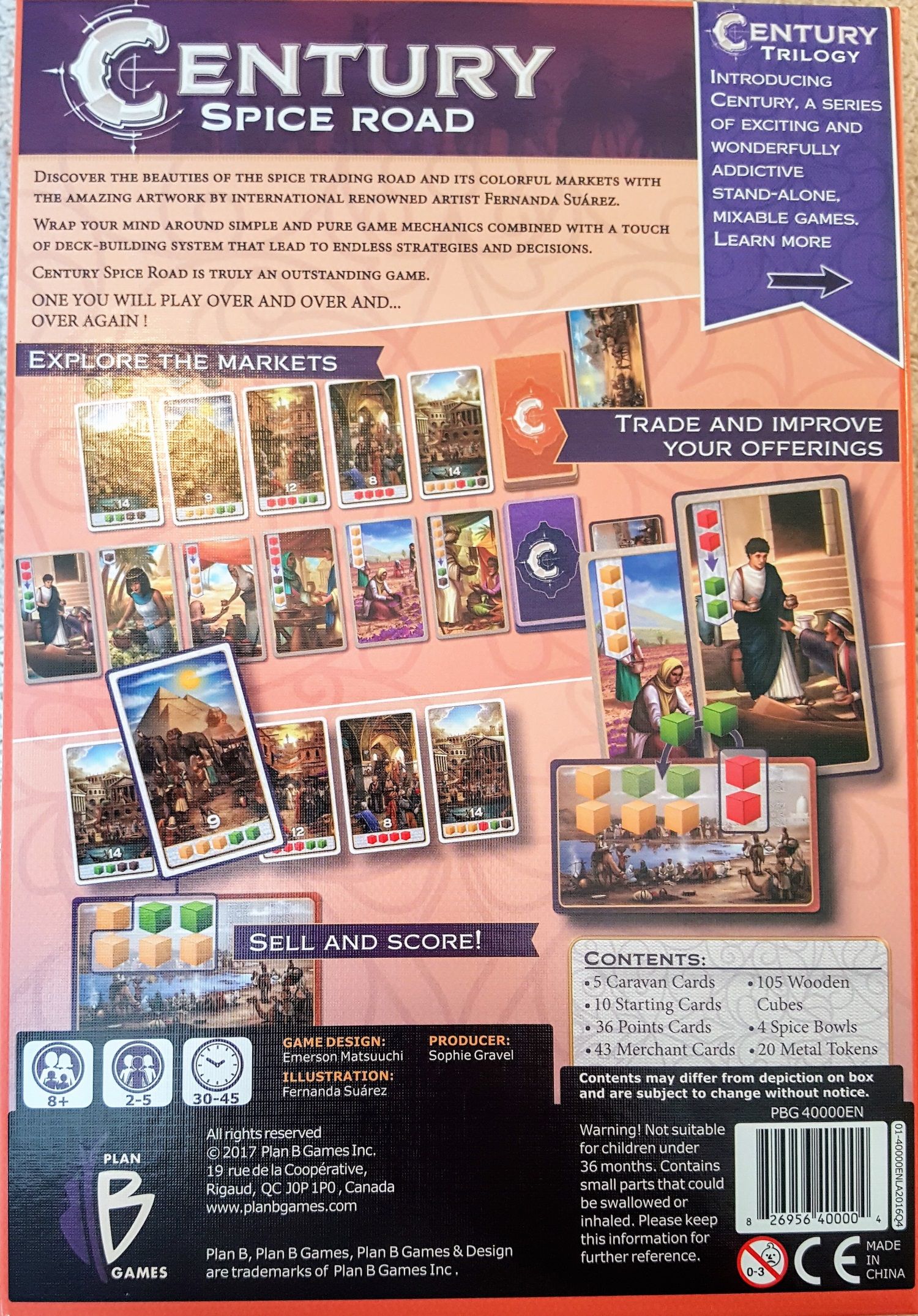 Century Spice Road  (2-5) board game collectible [Barcode 826956400004] - Main Image 2