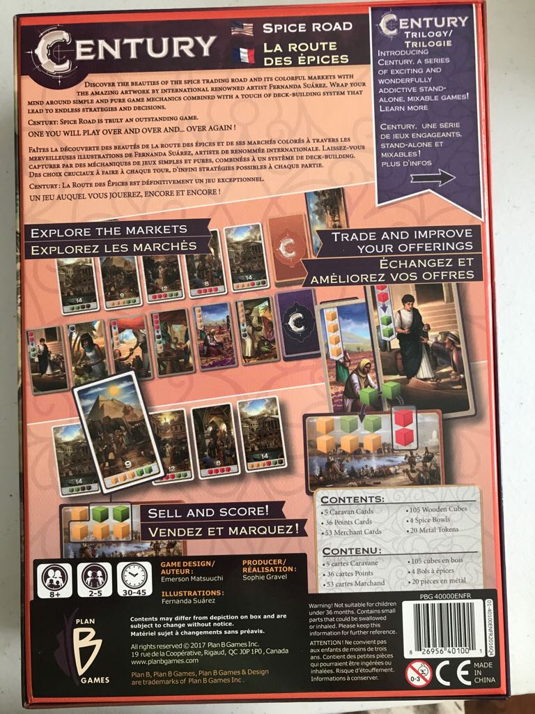 Century Spice Road  (2-5) board game collectible [Barcode 826956401001] - Main Image 2