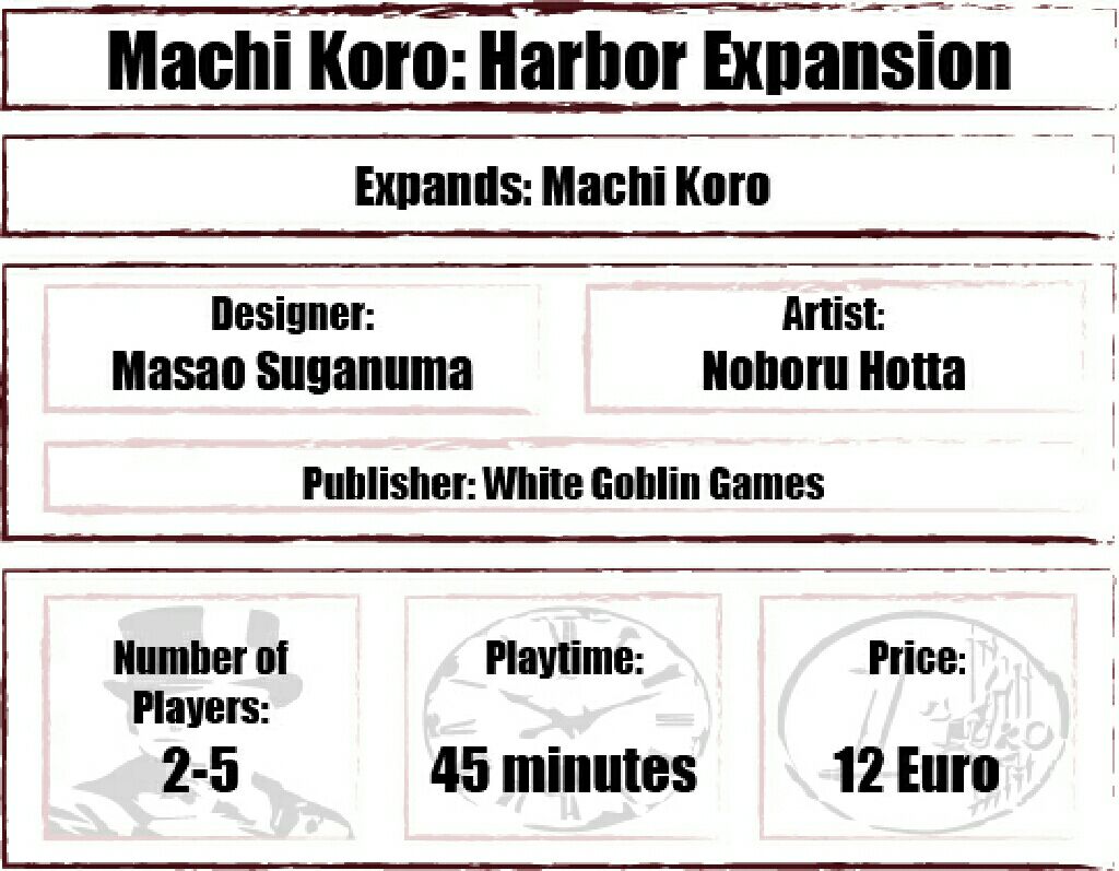Machi Koro: Harbor Expansion  (2-5) board game collectible [Barcode 827714007329] - Main Image 2