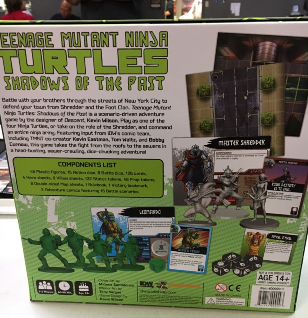 Tmnt: Shadows Of The Past  (2-5) board game collectible [Barcode 827714009293] - Main Image 2