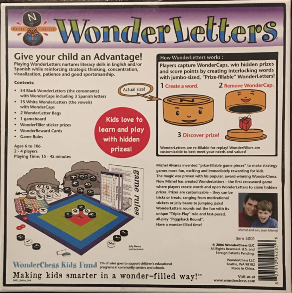 Wonder Letters  (2-4) board game collectible [Barcode 827912042856] - Main Image 2