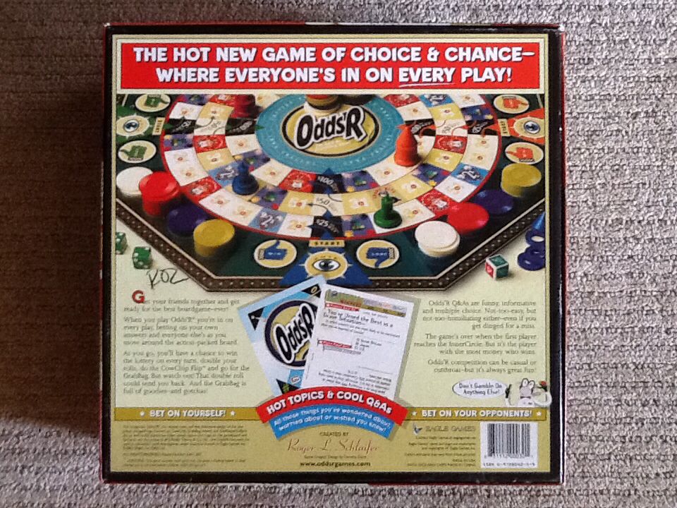 Odds’R  (Teams or 2-4) board game collectible [Barcode 831112000301] - Main Image 2