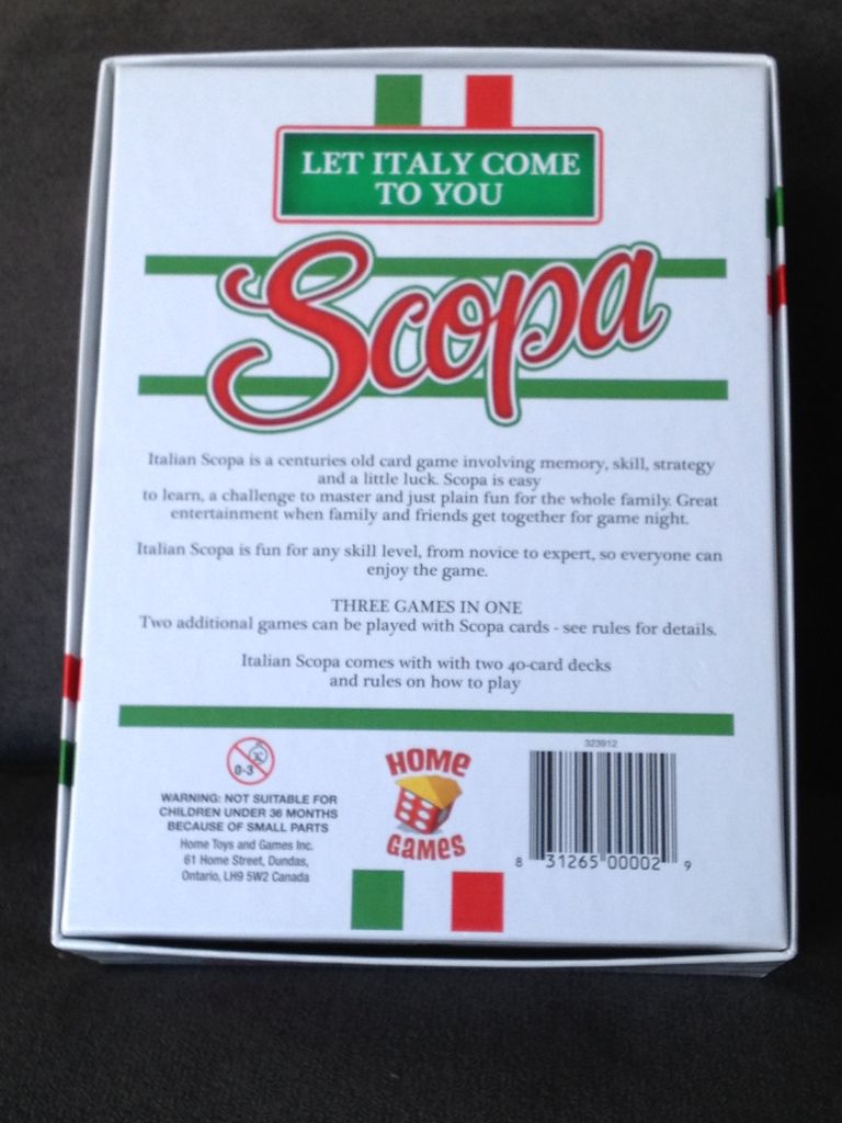 Scopa  (2 4) board game collectible [Barcode 831265000029] - Main Image 2