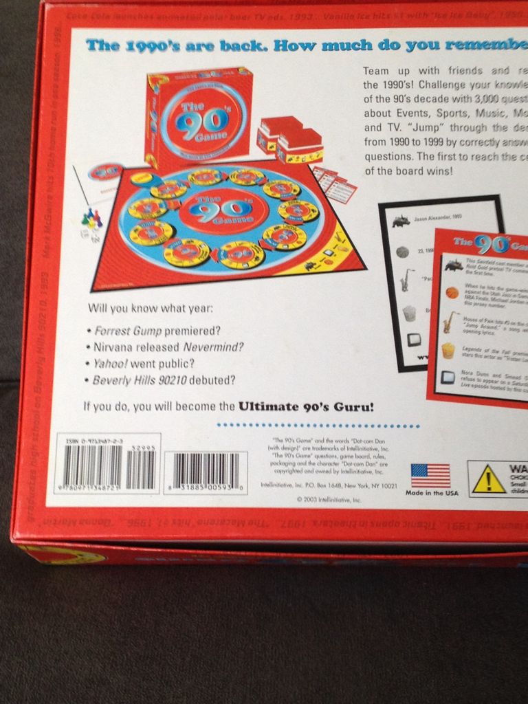 The 90’s Game  (2-4) board game collectible [Barcode 831885005930] - Main Image 2