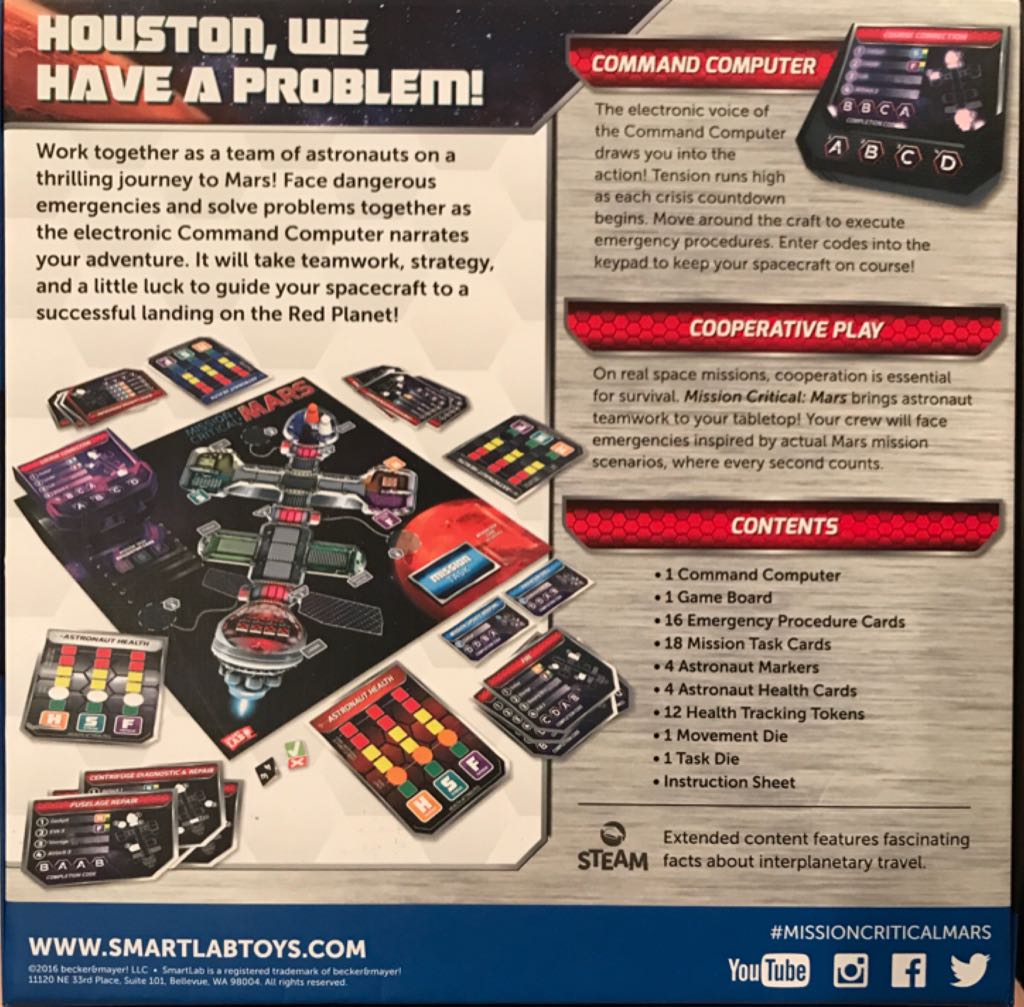 Mission Critical: Mars  (2 to 4) board game collectible [Barcode 834509005187] - Main Image 2