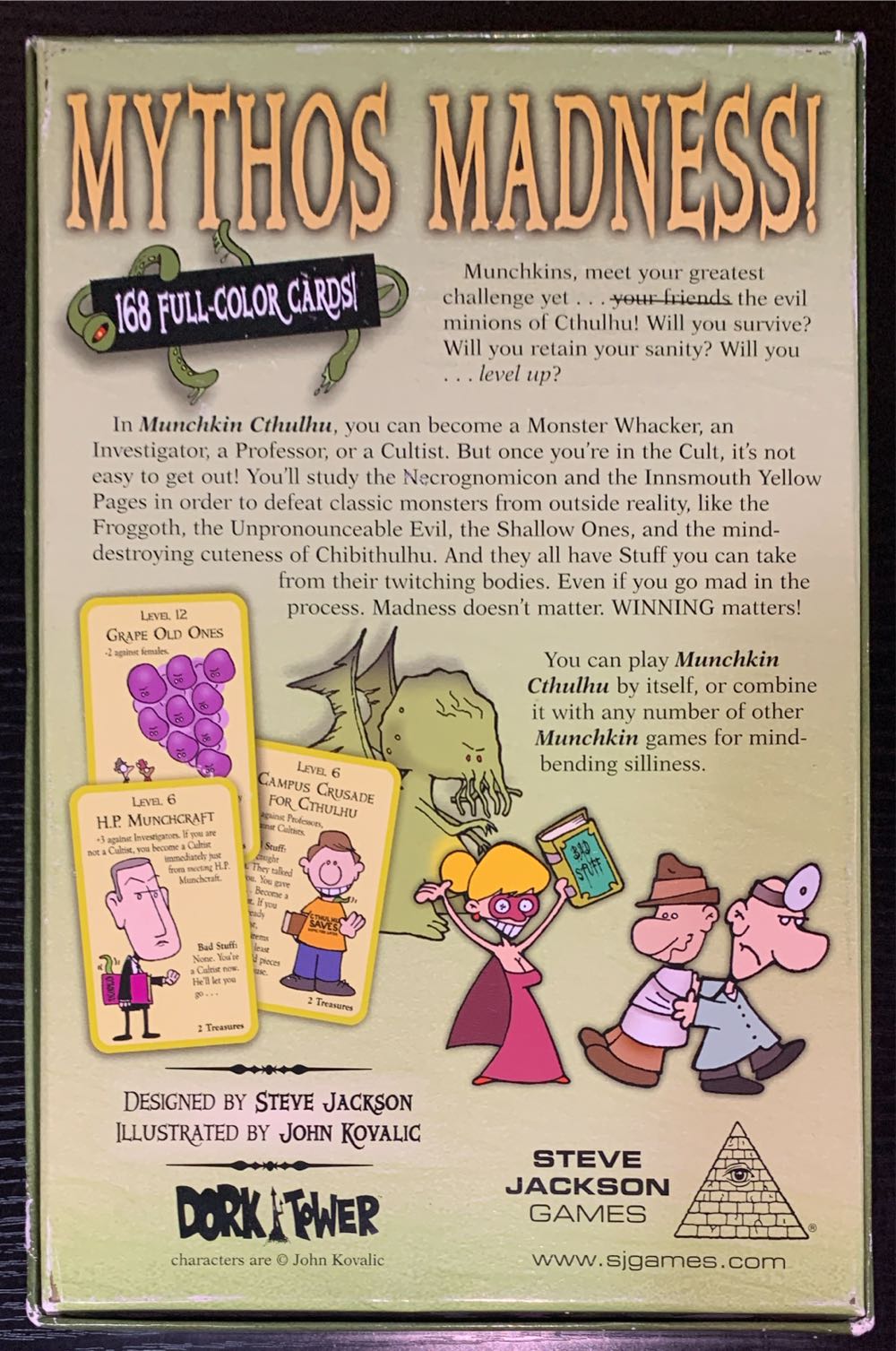 Munchkin Cthulhu  (3-6) board game collectible [Barcode 837654320495] - Main Image 2
