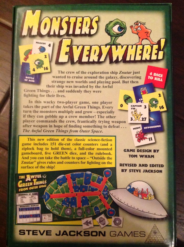 Awful Green Things From Outer Space, The  (2) board game collectible [Barcode 837654321003] - Main Image 2