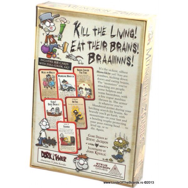 Munchkin Zombies  (3-6) board game collectible [Barcode 837654321010] - Main Image 2