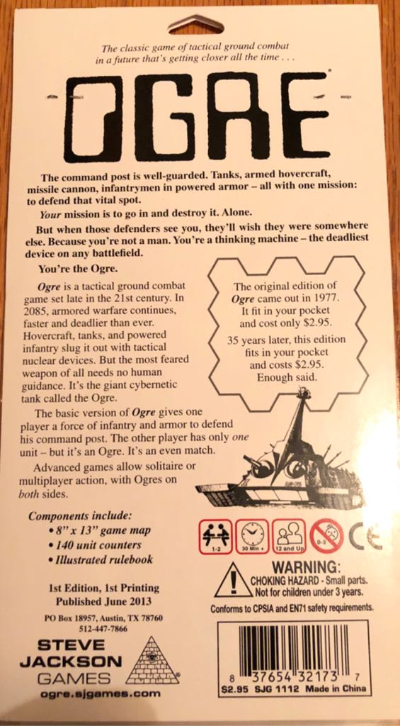Ogre  board game collectible [Barcode 837654321737] - Main Image 2