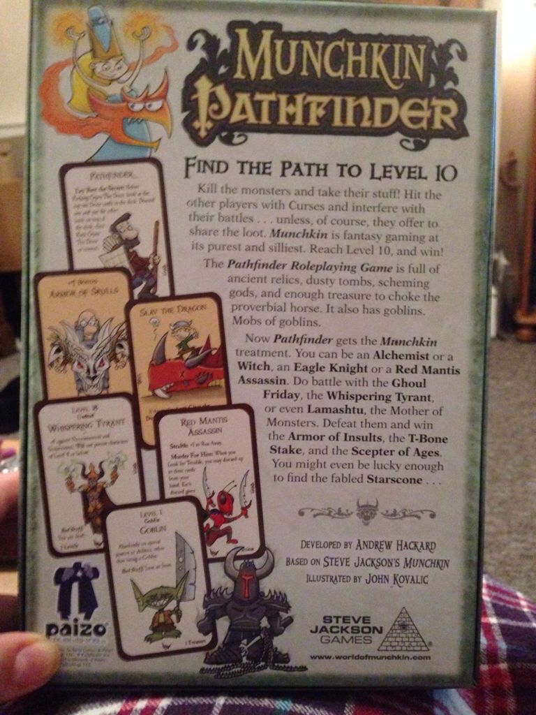 Munchkin Pathfinder  (3-6) board game collectible [Barcode 837654321898] - Main Image 2