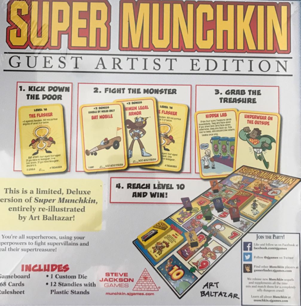 Super Munchkin Guest Artist Edition  board game collectible [Barcode 837654322543] - Main Image 2