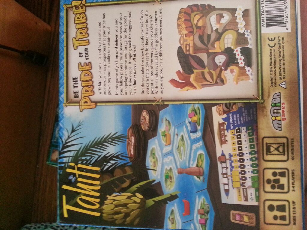 tahiti  (2-6) board game collectible [Barcode 837654863589] - Main Image 2