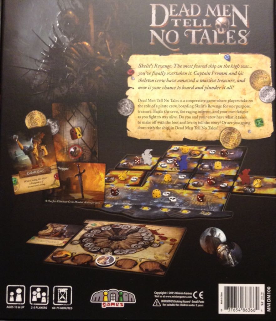 Dead Men Tell No Tales  (2-5 Players) board game collectible [Barcode 837654863664] - Main Image 2