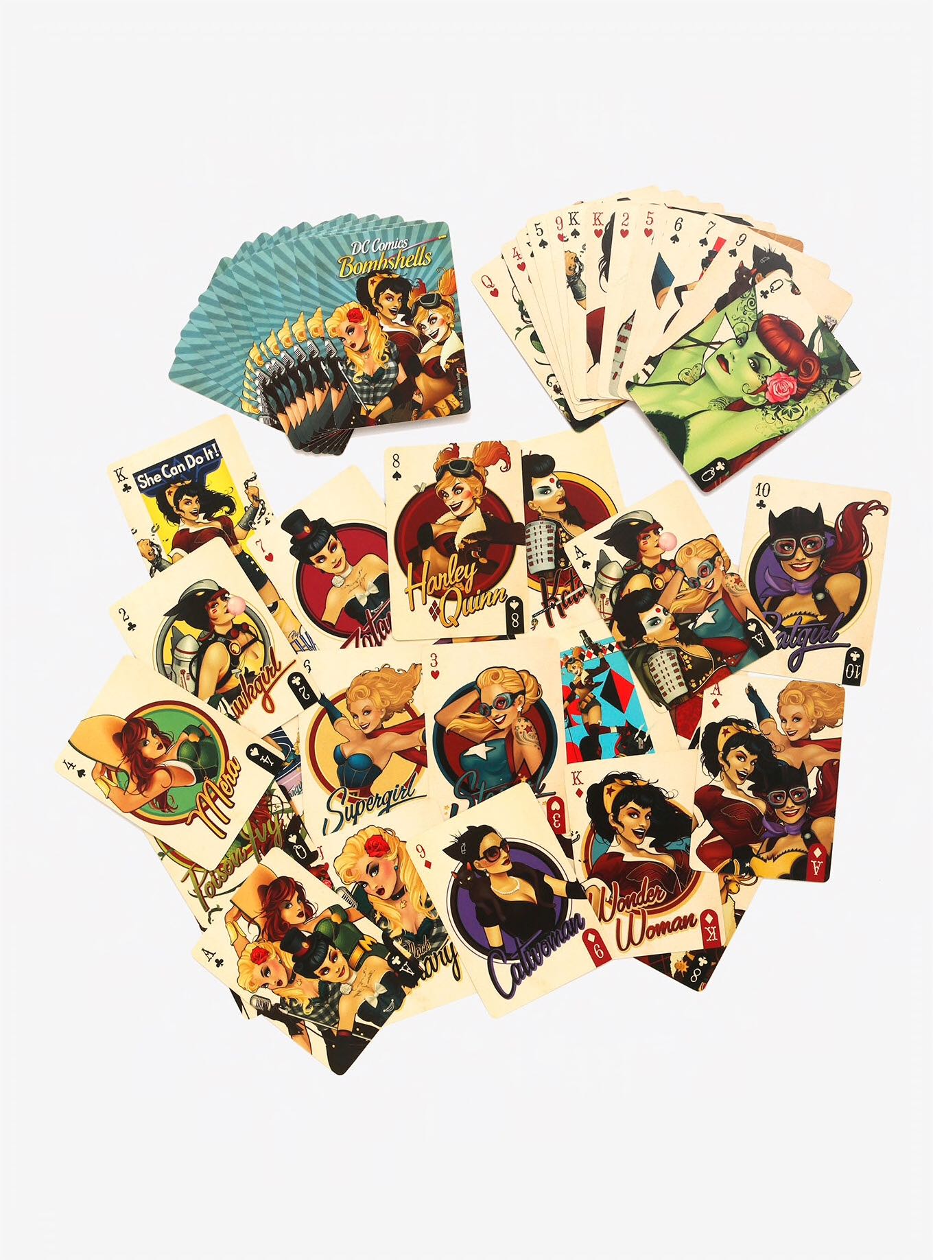 DC Comics Bombshells Playing Cards  board game collectible [Barcode 840391104686] - Main Image 2