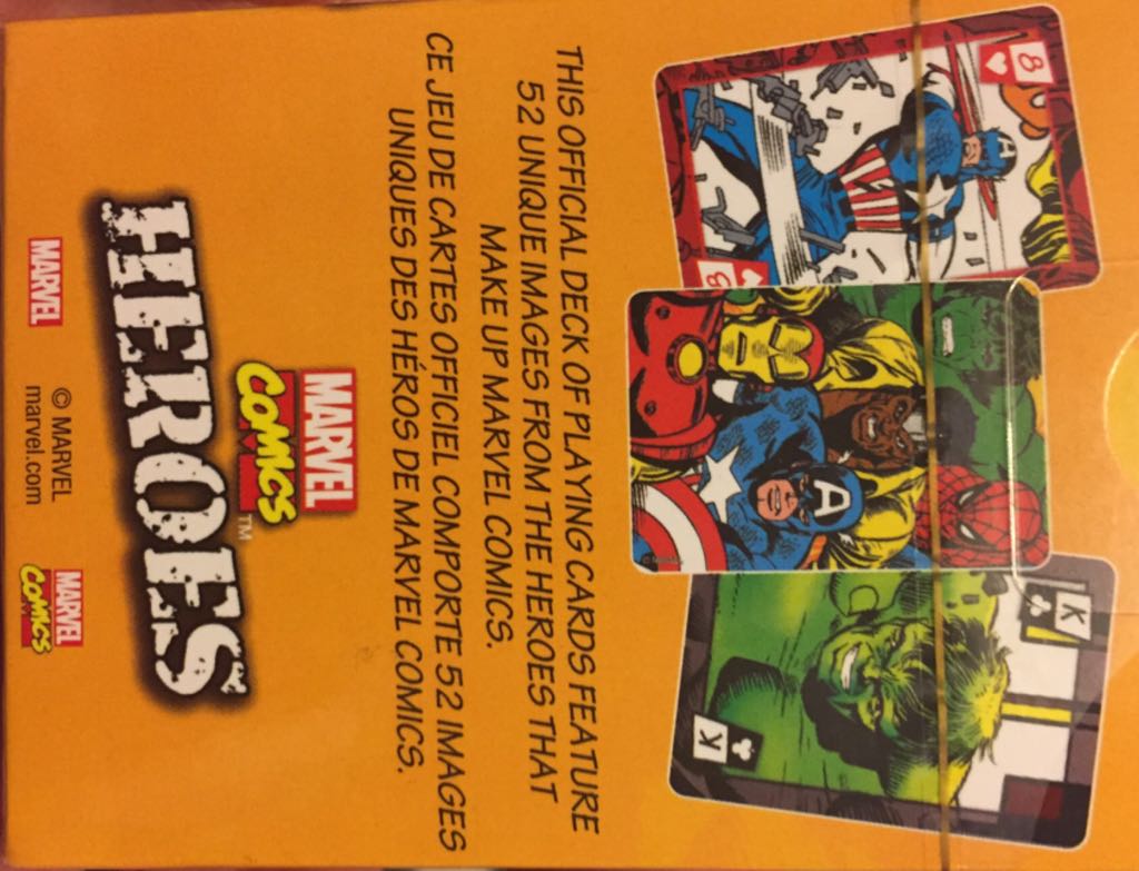 Marvel Comics Heroes Cards  board game collectible [Barcode 840391105195] - Main Image 2