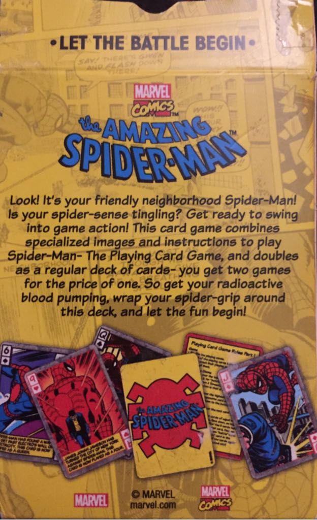 Marvel Amazing Spider-Man Playing Card Game  board game collectible [Barcode 840391105294] - Main Image 2