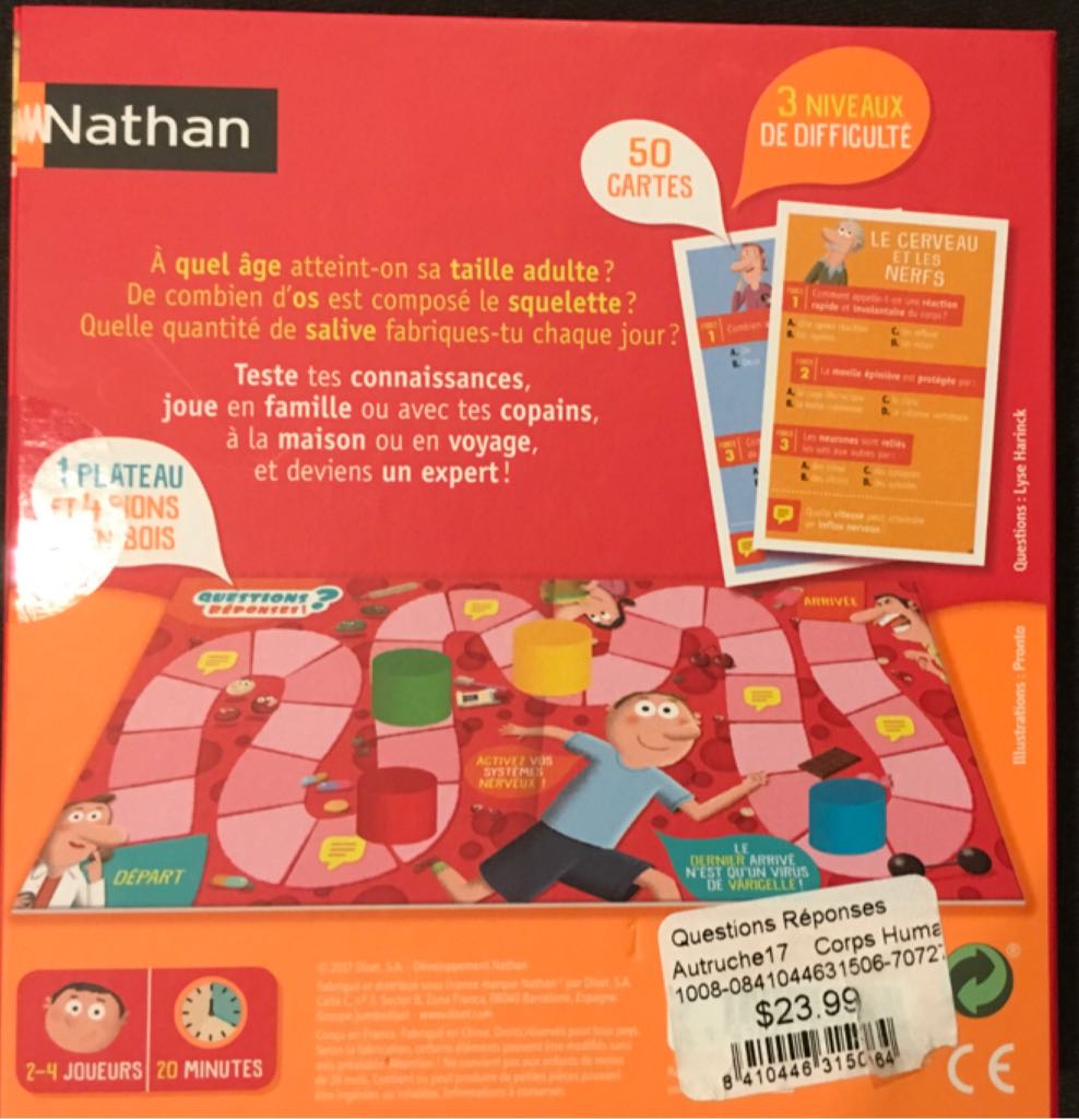 Le Corps Humain  (2-4) board game collectible [Barcode 8410446315064] - Main Image 2