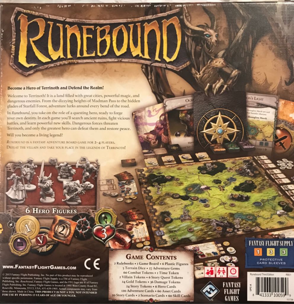 Runebound (3rd Edition)  (2-4) board game collectible [Barcode 841333100599] - Main Image 2