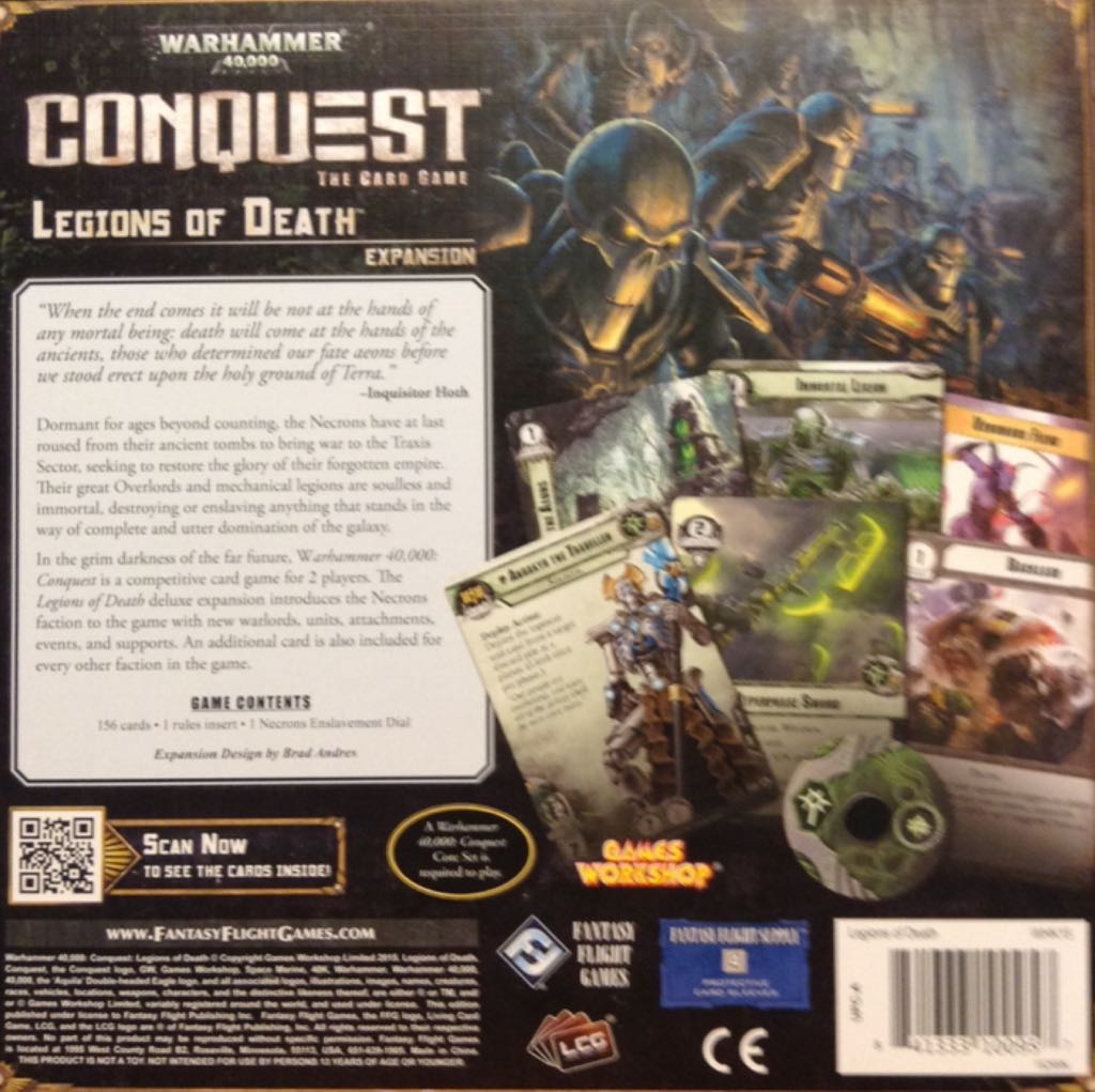 Warhammer 40K: Conquest - Legions of Death  (2) board game collectible [Barcode 841333100957] - Main Image 2
