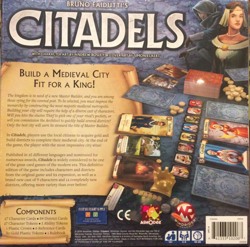 Citadels  (4-8) board game collectible [Barcode 841333102067] - Main Image 2