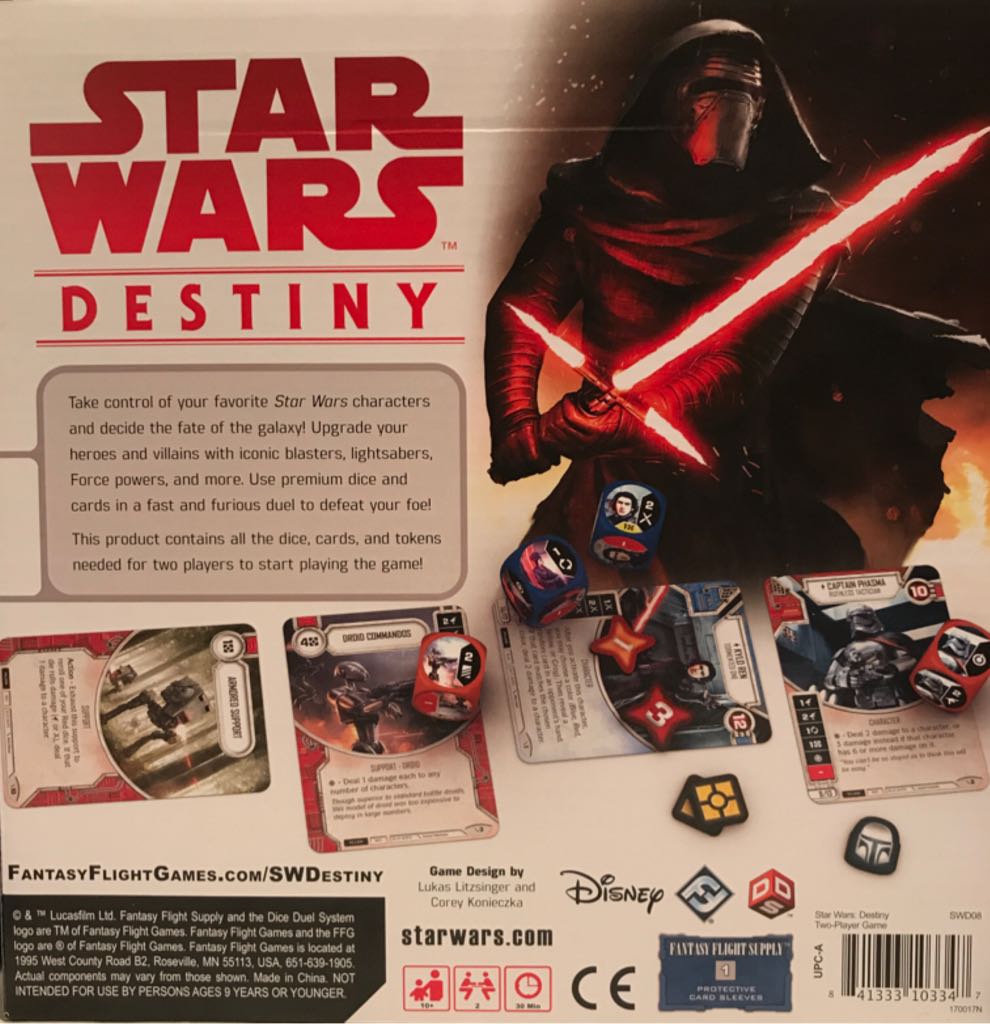 Star Wars Destiny  (2) board game collectible [Barcode 841333103347] - Main Image 2