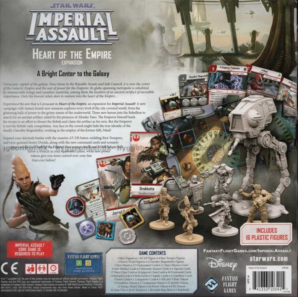 Star Wars: Imperial Assault - Heart of The Empire  (2-5) board game collectible [Barcode 841333103415] - Main Image 2