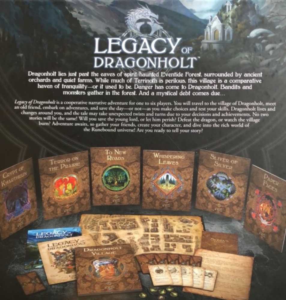 Legacy of Dragonholt  (1-6) board game collectible [Barcode 841333104085] - Main Image 3