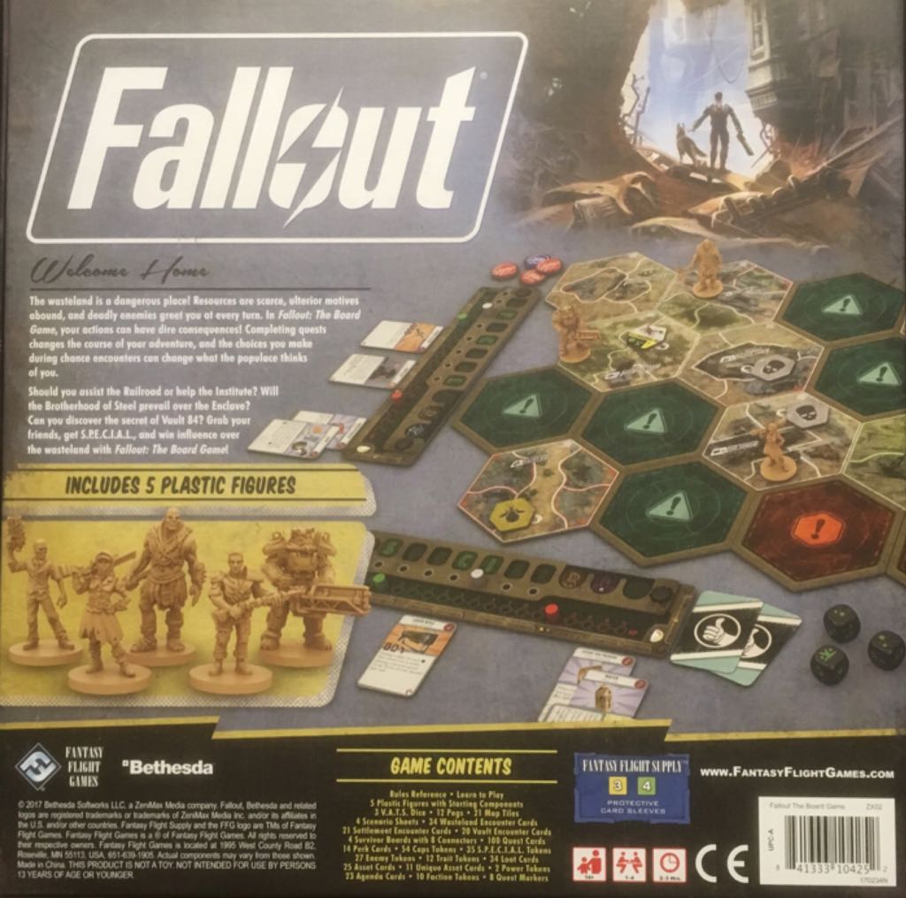 Fallout Board Game  (1-4) board game collectible [Barcode 841333104252] - Main Image 2