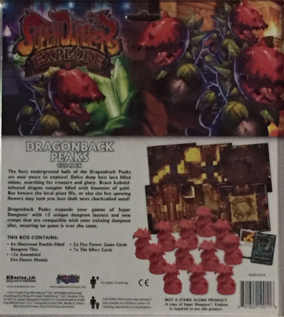 Super Dungeon Explore: Dragonback Peaks Tile Pack  board game collectible [Barcode 841822100116] - Main Image 2