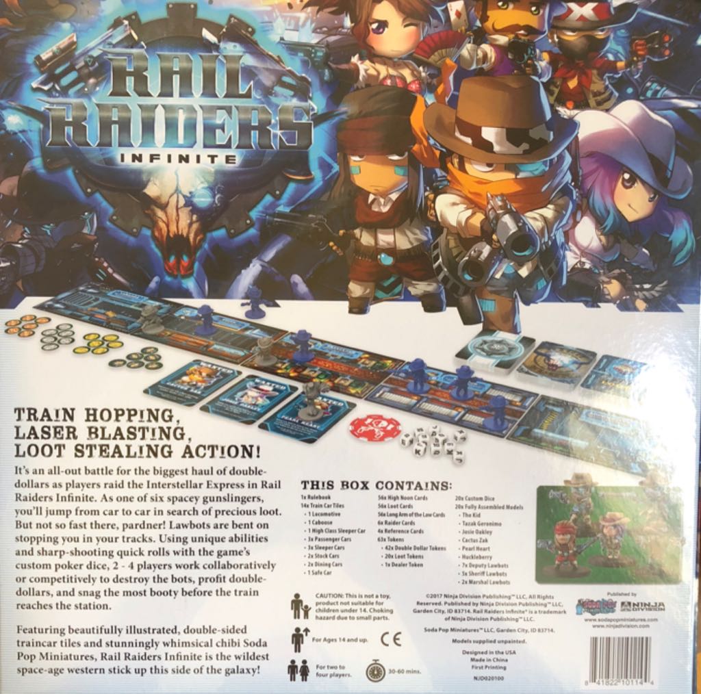 Rail Raiders: Infinite  (2-4) board game collectible [Barcode 841822101144] - Main Image 2