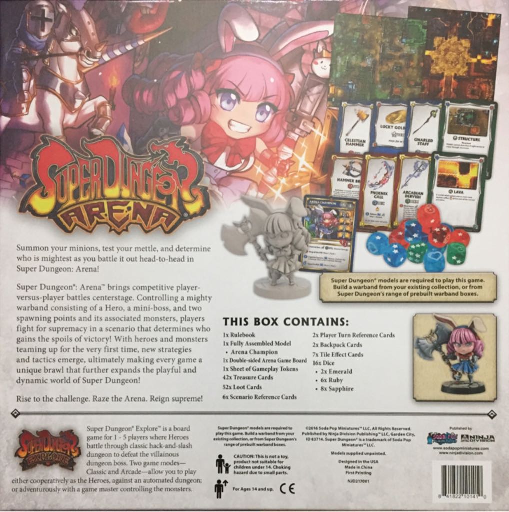 Super Dungeon: Arena  board game collectible [Barcode 841822101410] - Main Image 2