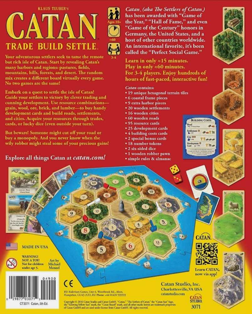 Catan (New 5th Edition)  (3-4) board game collectible [Barcode 8436017220100] - Main Image 3