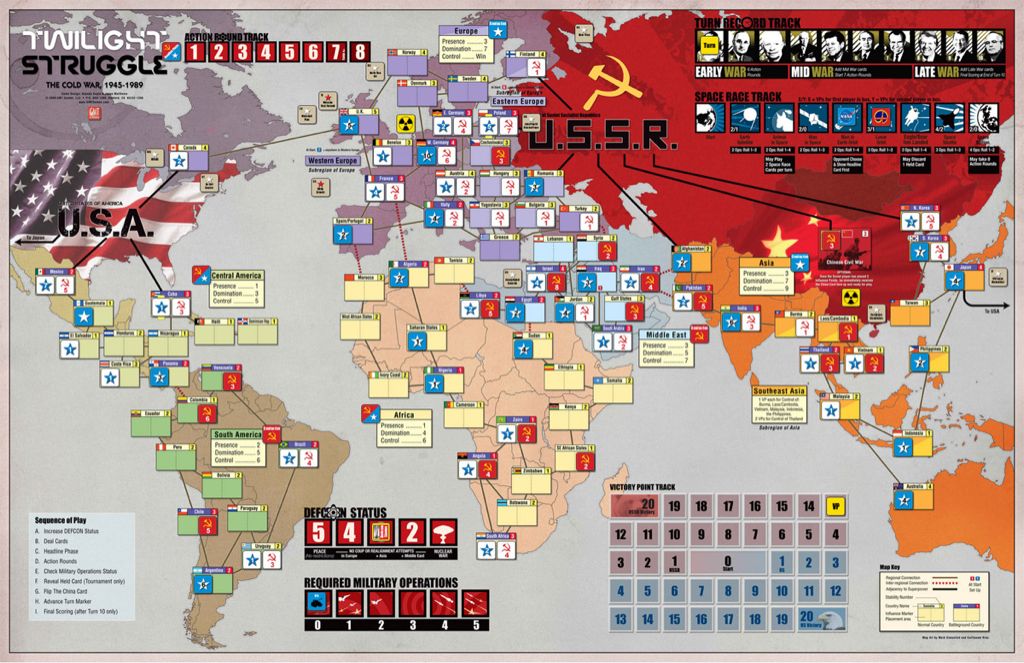 TWILIGHT STRUGGLE. La guerra fría 1945-1989  (2) board game collectible [Barcode 8436017220780] - Main Image 2