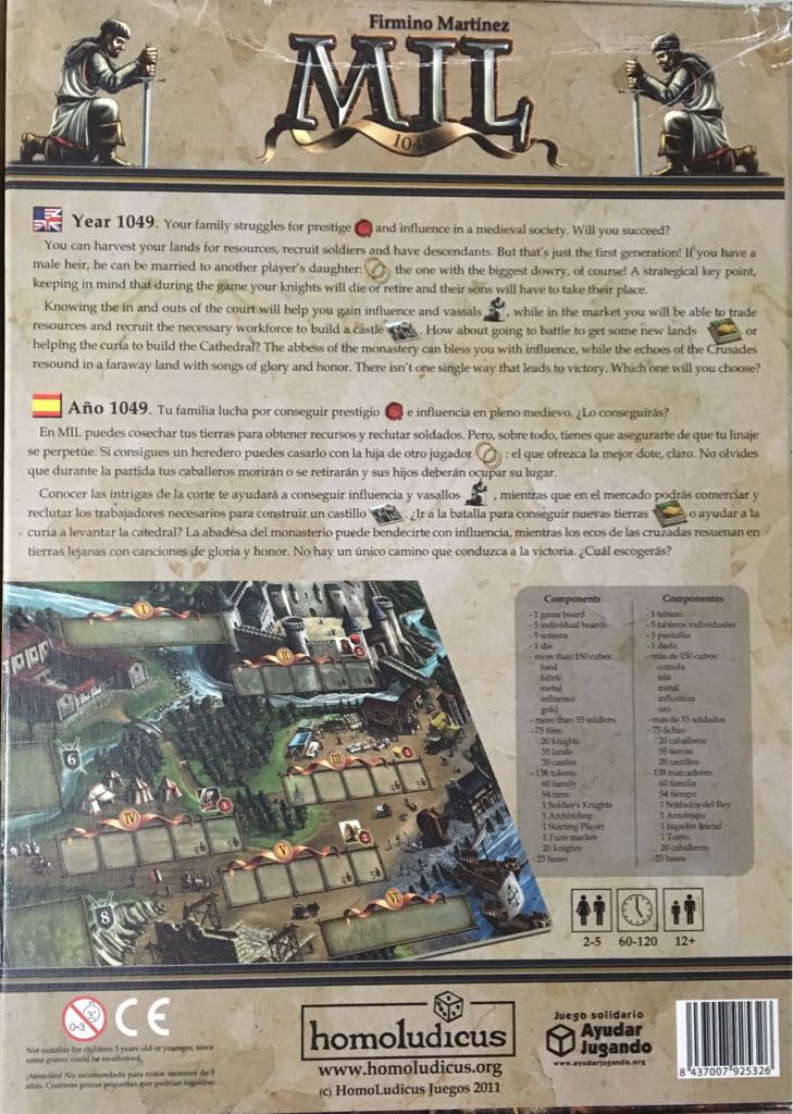 MIL  (2-5) board game collectible [Barcode 8437007925326] - Main Image 2