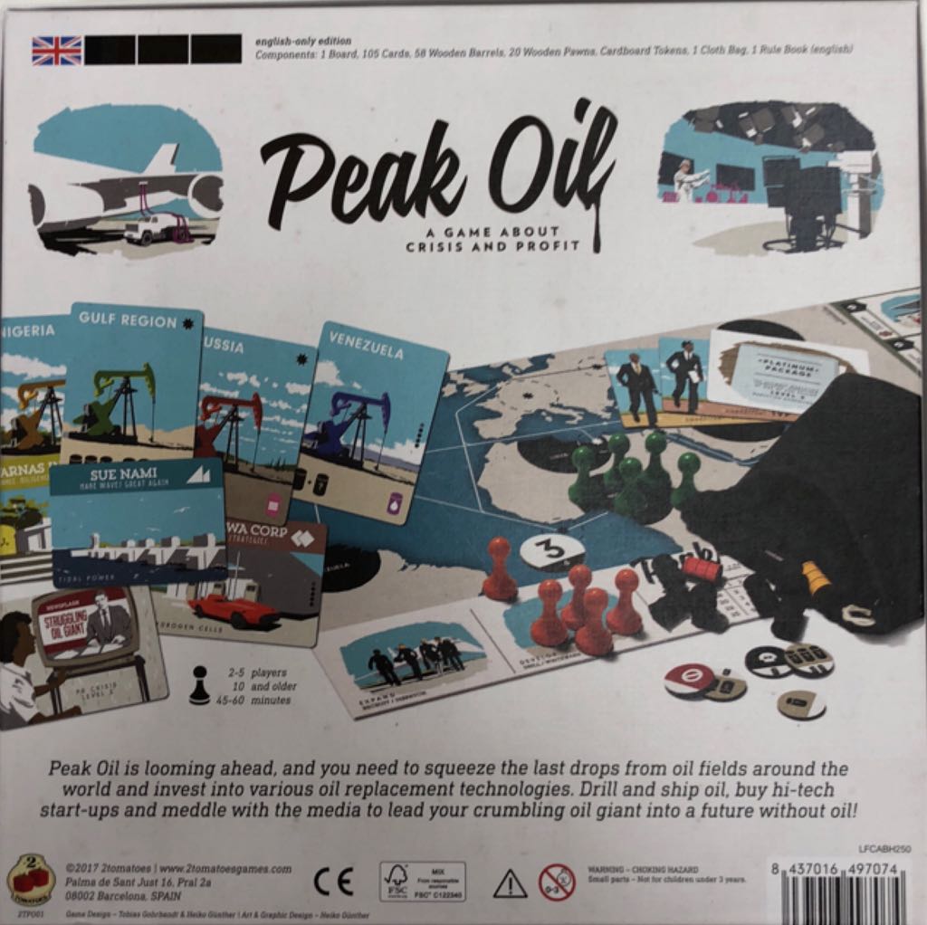 Peak Oil  (2-5) board game collectible [Barcode 8437016497074] - Main Image 2