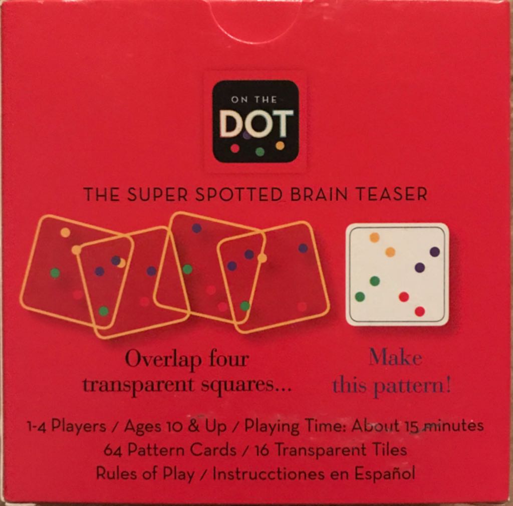 On the Dot  (1-4) board game collectible [Barcode 847915188023] - Main Image 2