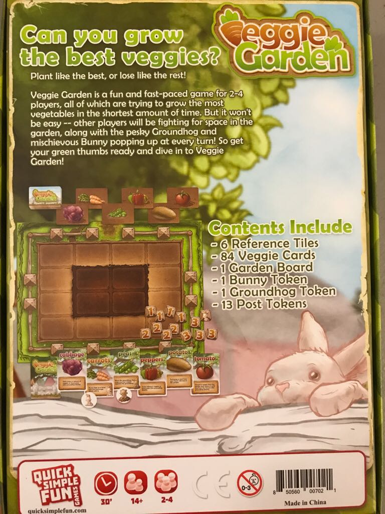 Veggie Garden  (2-4) board game collectible [Barcode 850560007021] - Main Image 2