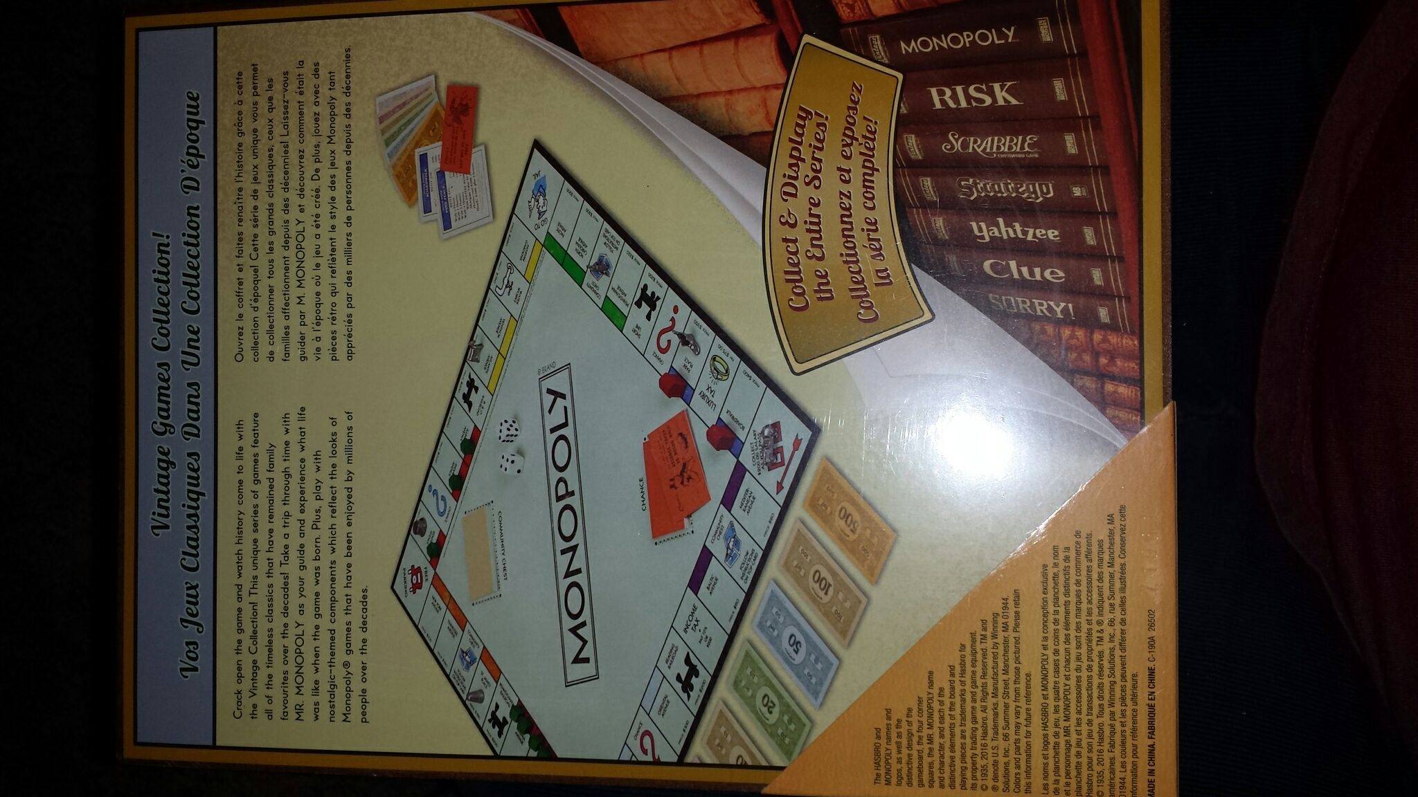 Monopoly vintage  board game collectible [Barcode 850580006356] - Main Image 2